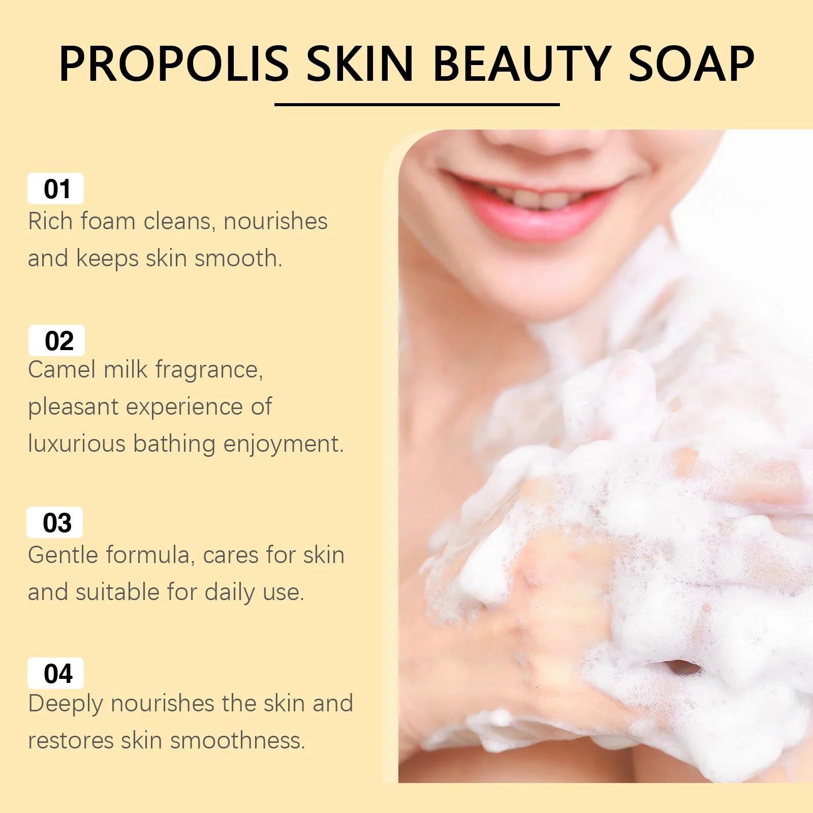 Oceaura Honey Body Bathing Soap Remove Pore Dirts Lasting Natural Fragrance Reduce Dryness Rich Bubble Body Cleaning Soap