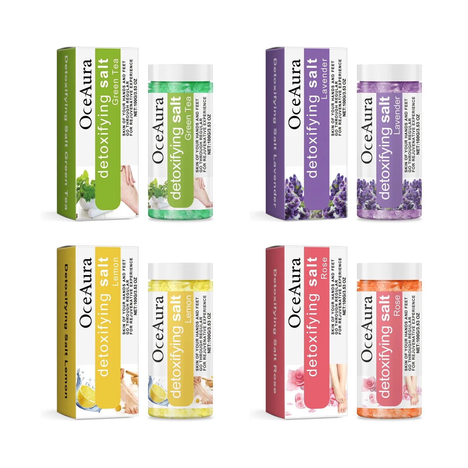 Oceaura Exfoliating Foot Bath Salt 100g