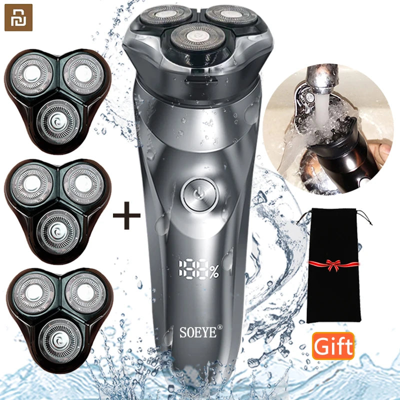 Electric Waterproof Men's Shaver
