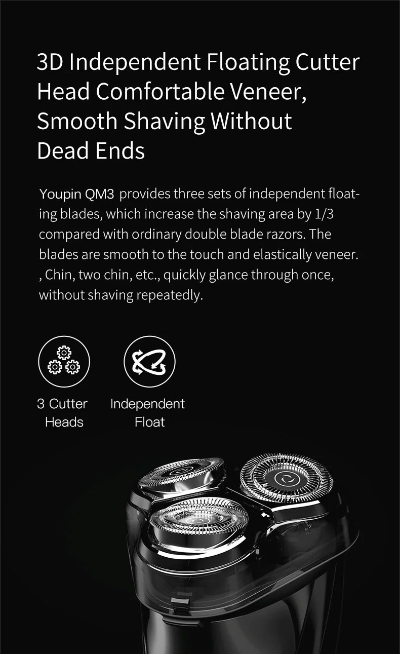 Electric Waterproof Men's Shaver