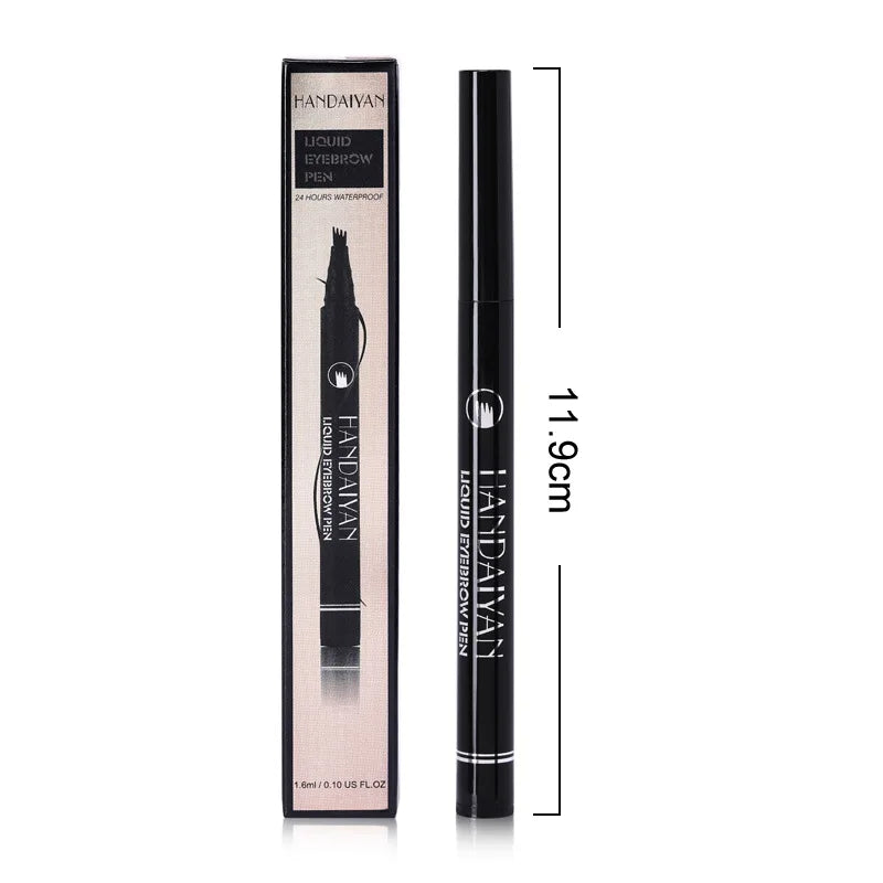 4D Microblading Eyebrow Pen – Long-Lasting Liquid Pencil with 4-Fork Tip for Fine Hair-Like Strokes