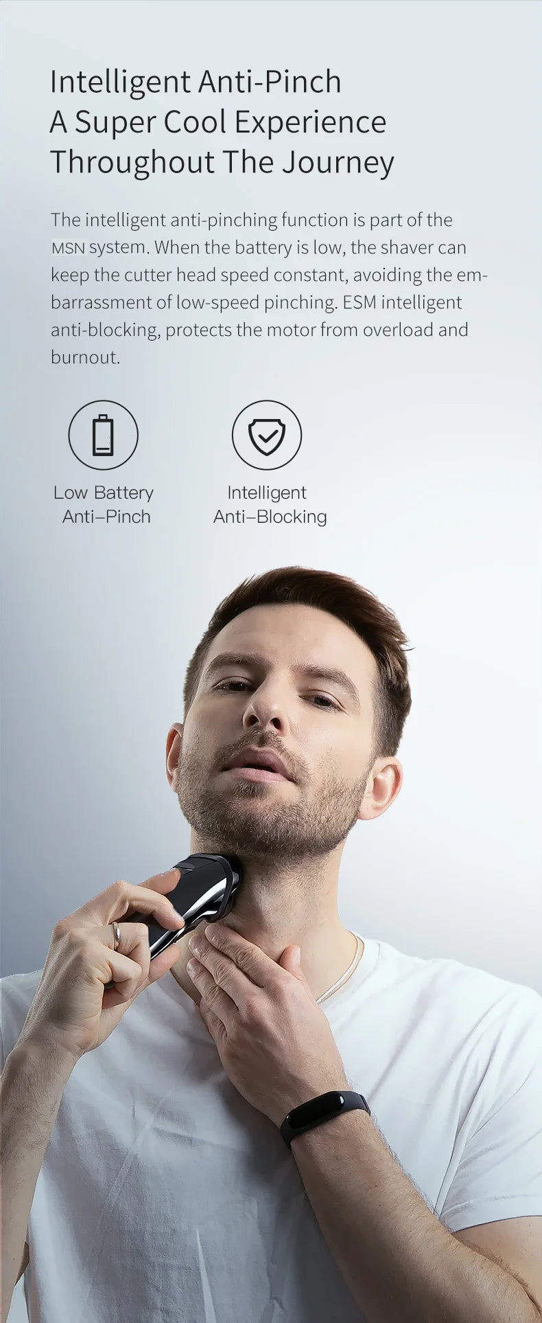 Electric Waterproof Men's Shaver