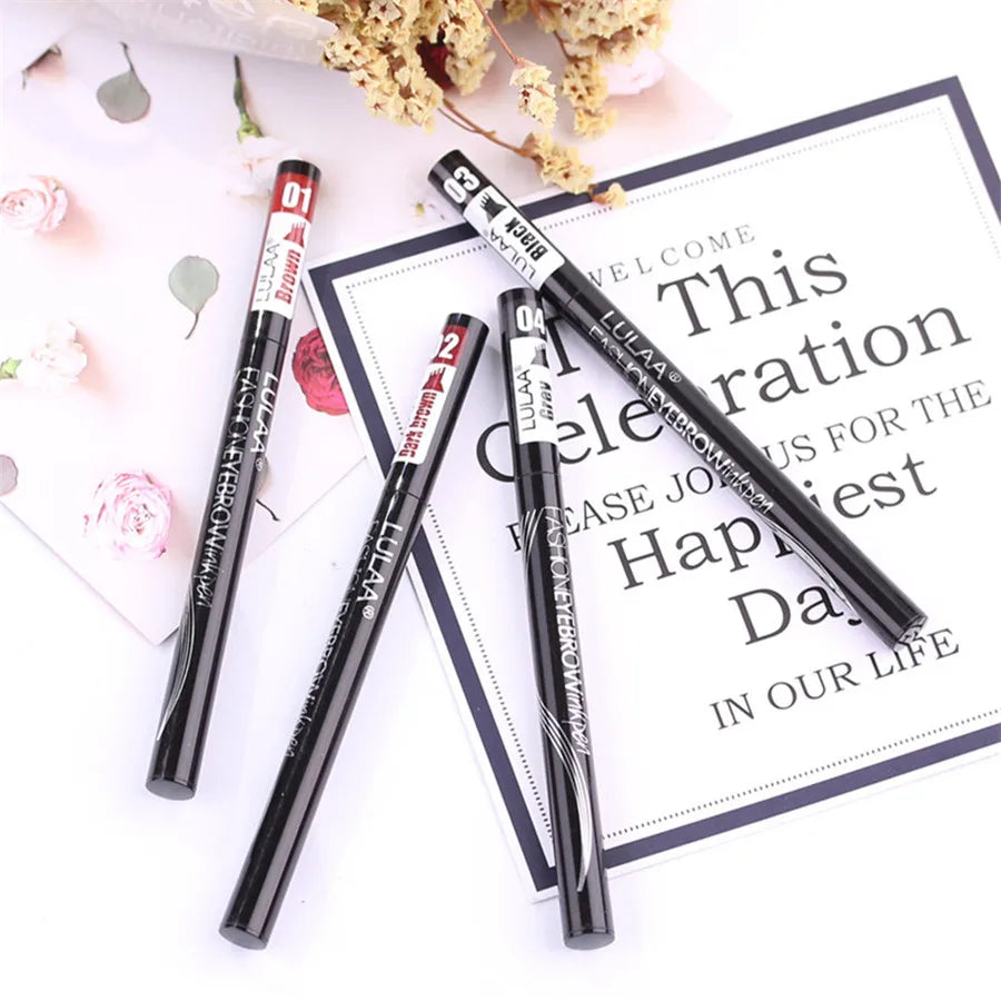 4D Microblading Eyebrow Pen – Long-Lasting Liquid Pencil with 4-Fork Tip for Fine Hair-Like Strokes