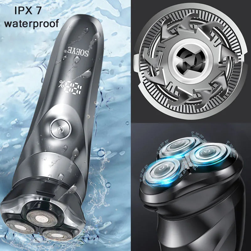 Electric Waterproof Men's Shaver
