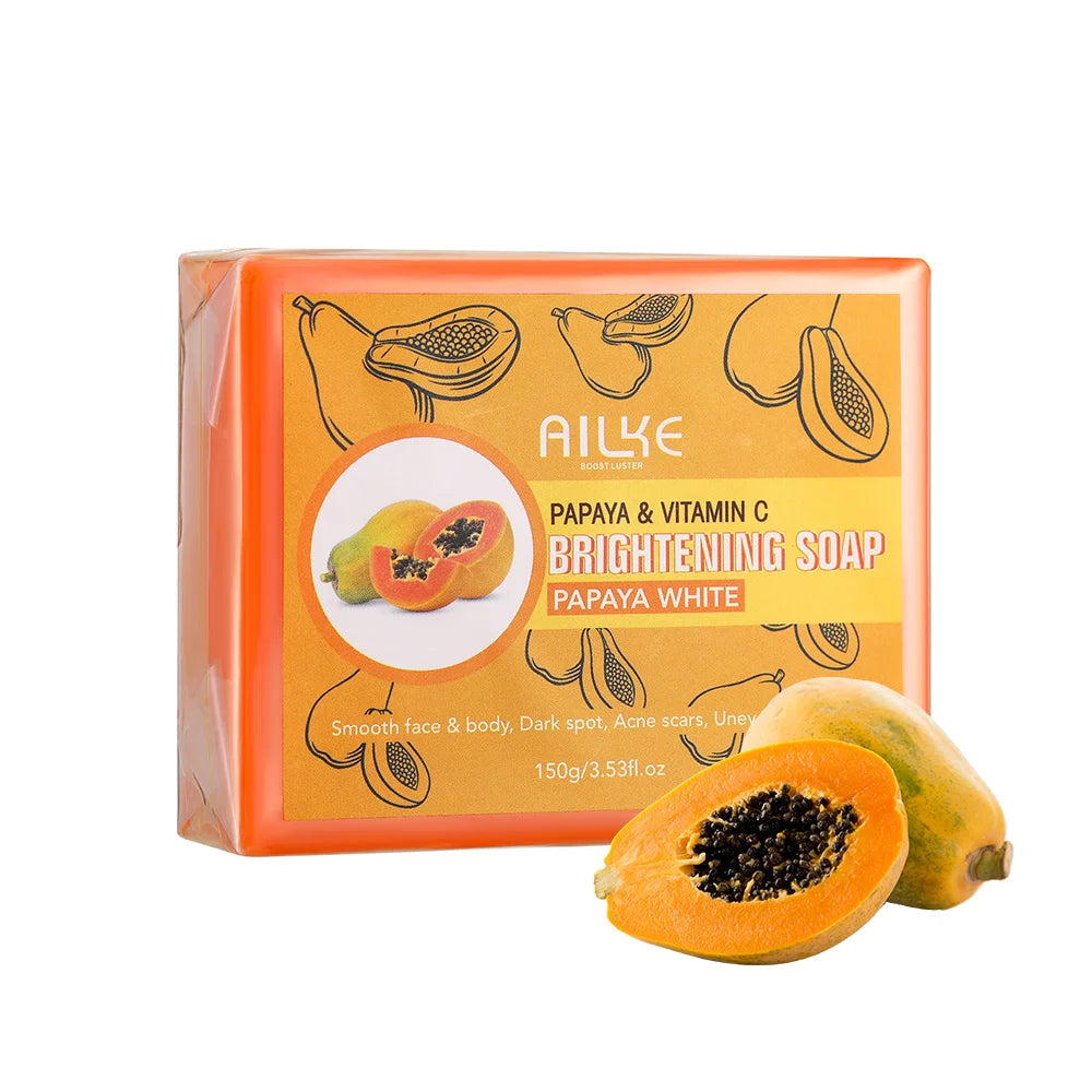 AILKE Whitening Goat Milk Bath Soap with Vitamin C & Caviar