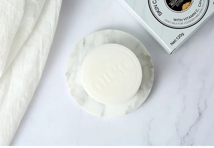 AILKE Whitening Goat Milk Bath Soap with Vitamin C & Caviar