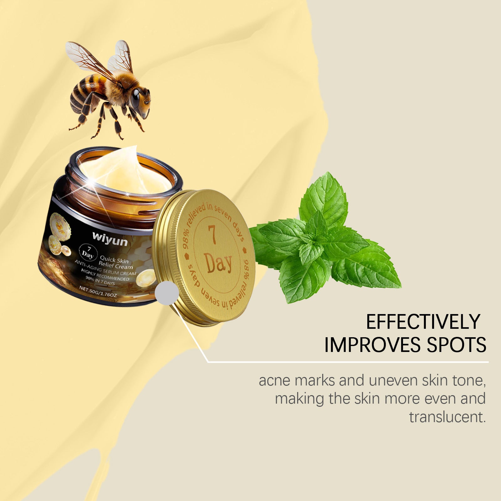 Bee Venom Face Cream – Wrinkle Remover, Firming & Anti-Aging Moisturizer Venom Wrinkles Remover Face Cream Tighten Firming Lifting Anti Aging Fade Fine Lines Moisturizing Whitening Repair Skin Care
