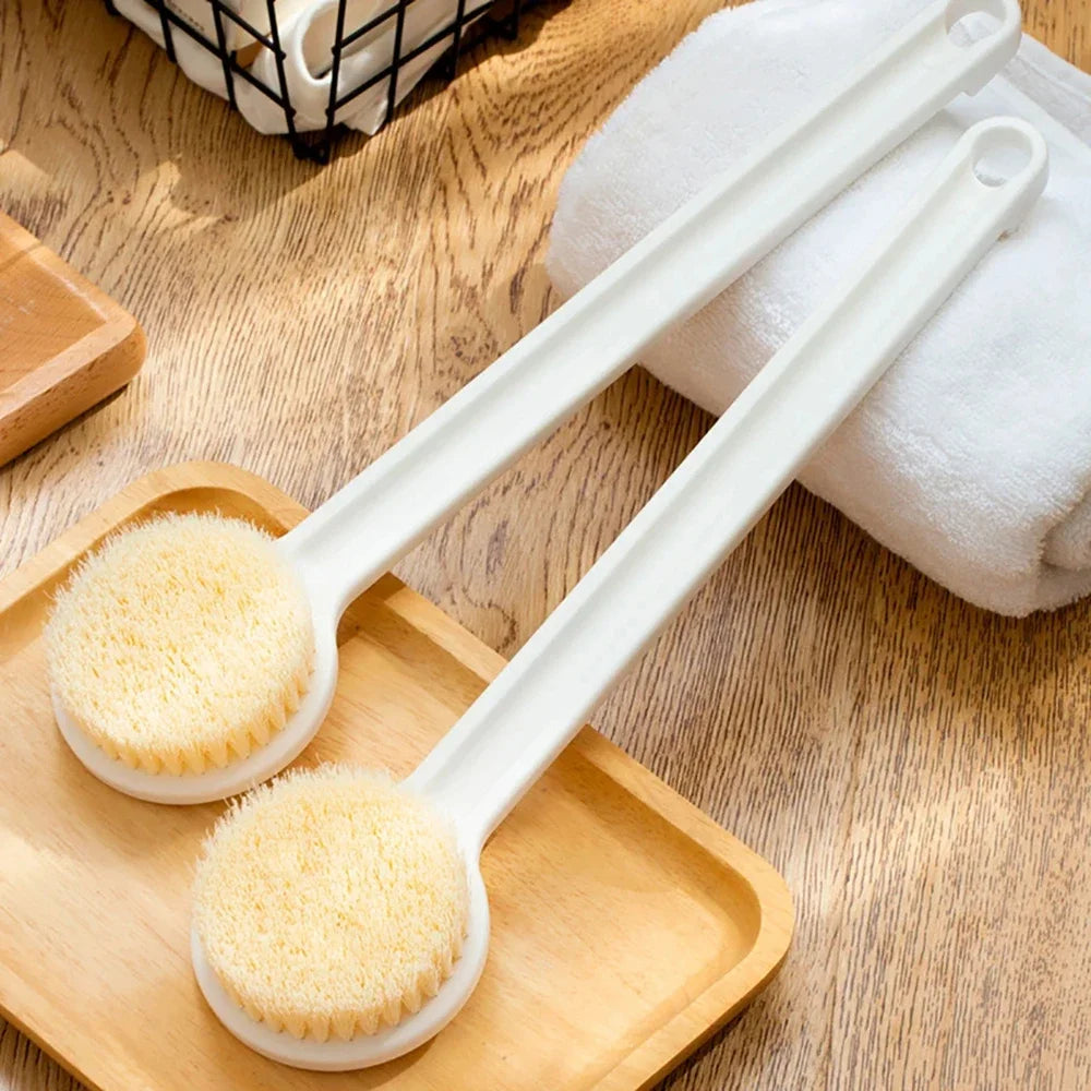 Long Handle Back Brush for Shower – Soft Bristle Body Exfoliating Bath Scrubber