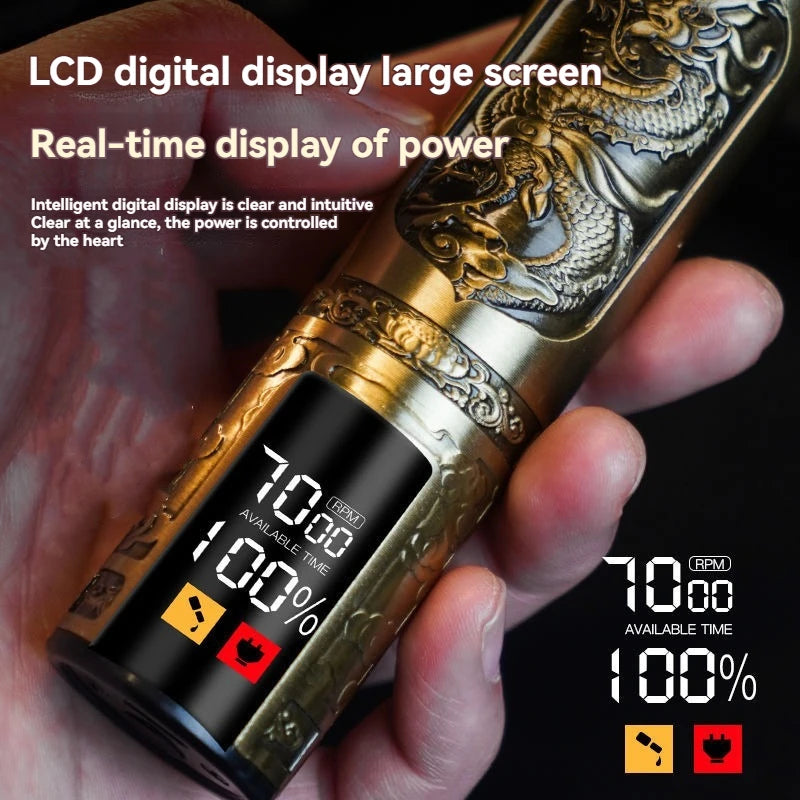 Professional 3-Speed Beard Trimmer with LED Display