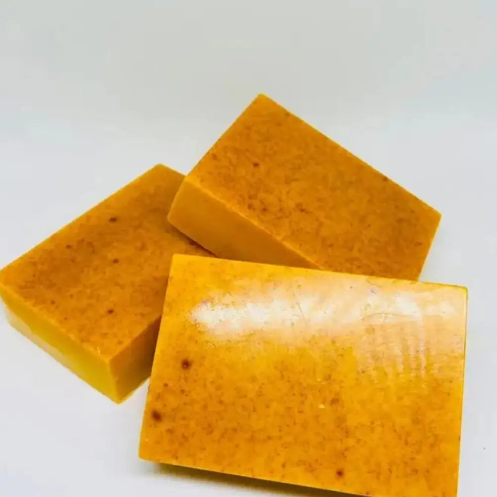 100g Turmeric Handmade Soap – Lemon Kojic Acid Facial & Body Care Bar (1/3/5pcs)