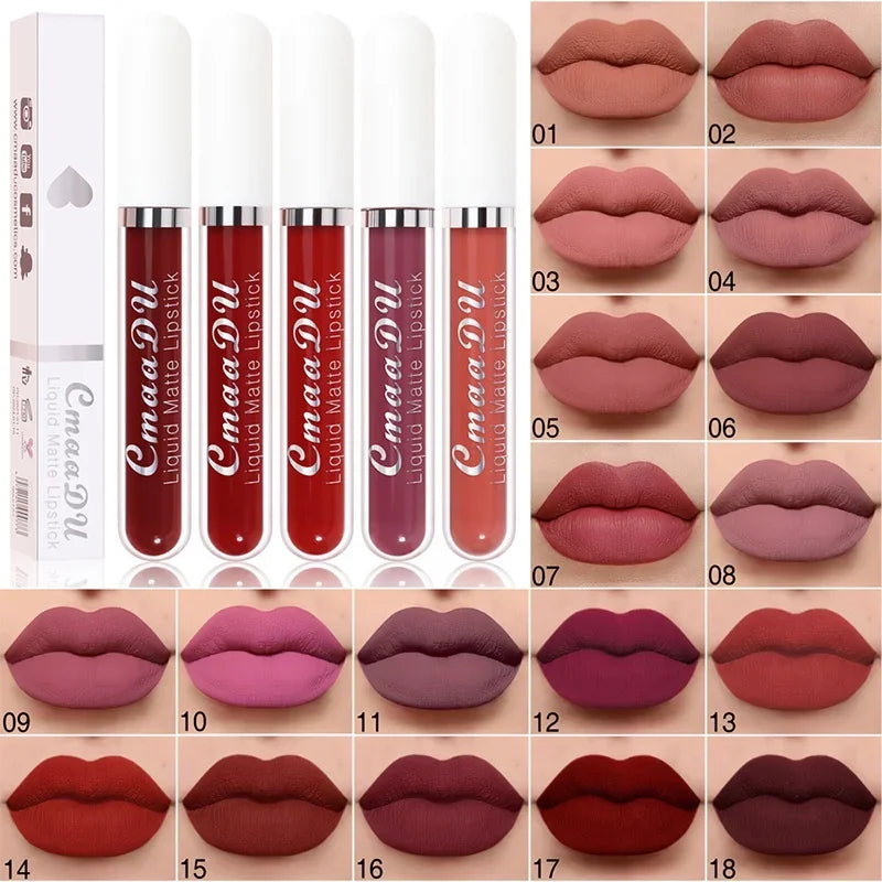 Velvet Matte Lip Gloss – Long-Lasting Waterproof Liquid Lipstick