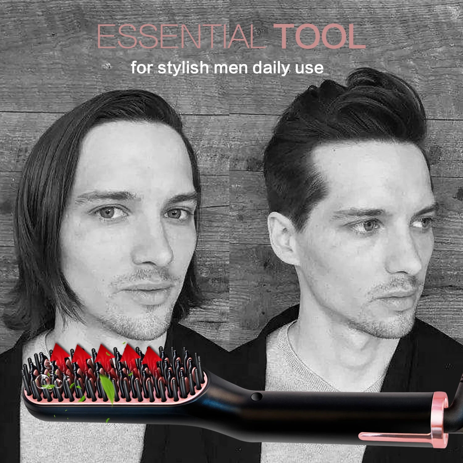 Electric Hot Comb Straightener for Men