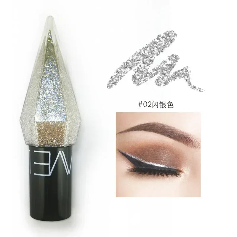 Diamond Shiny Waterproof Eye Liners & Eyeshadow