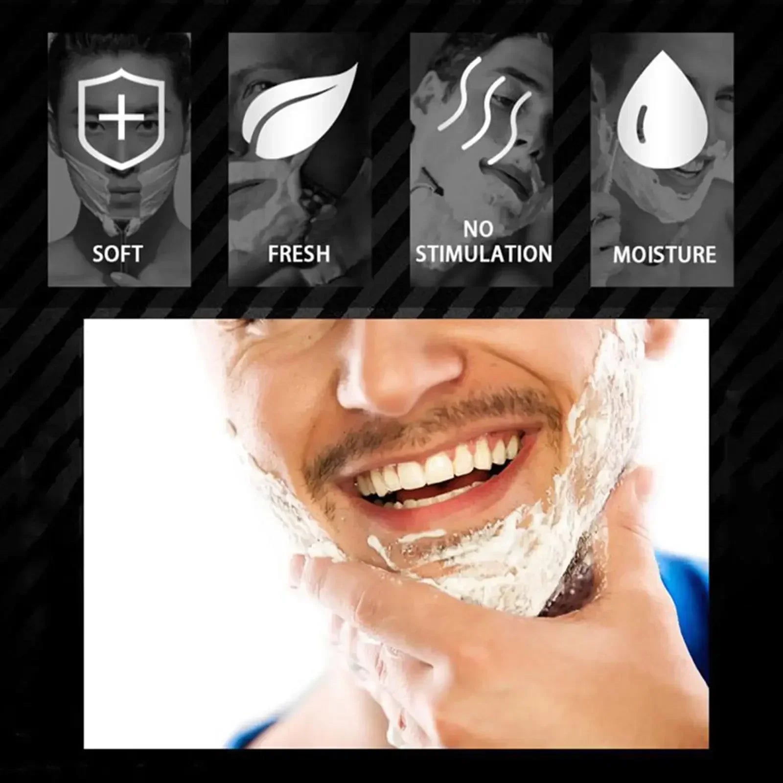 60g Handmade Organic Beard Shaving Soap