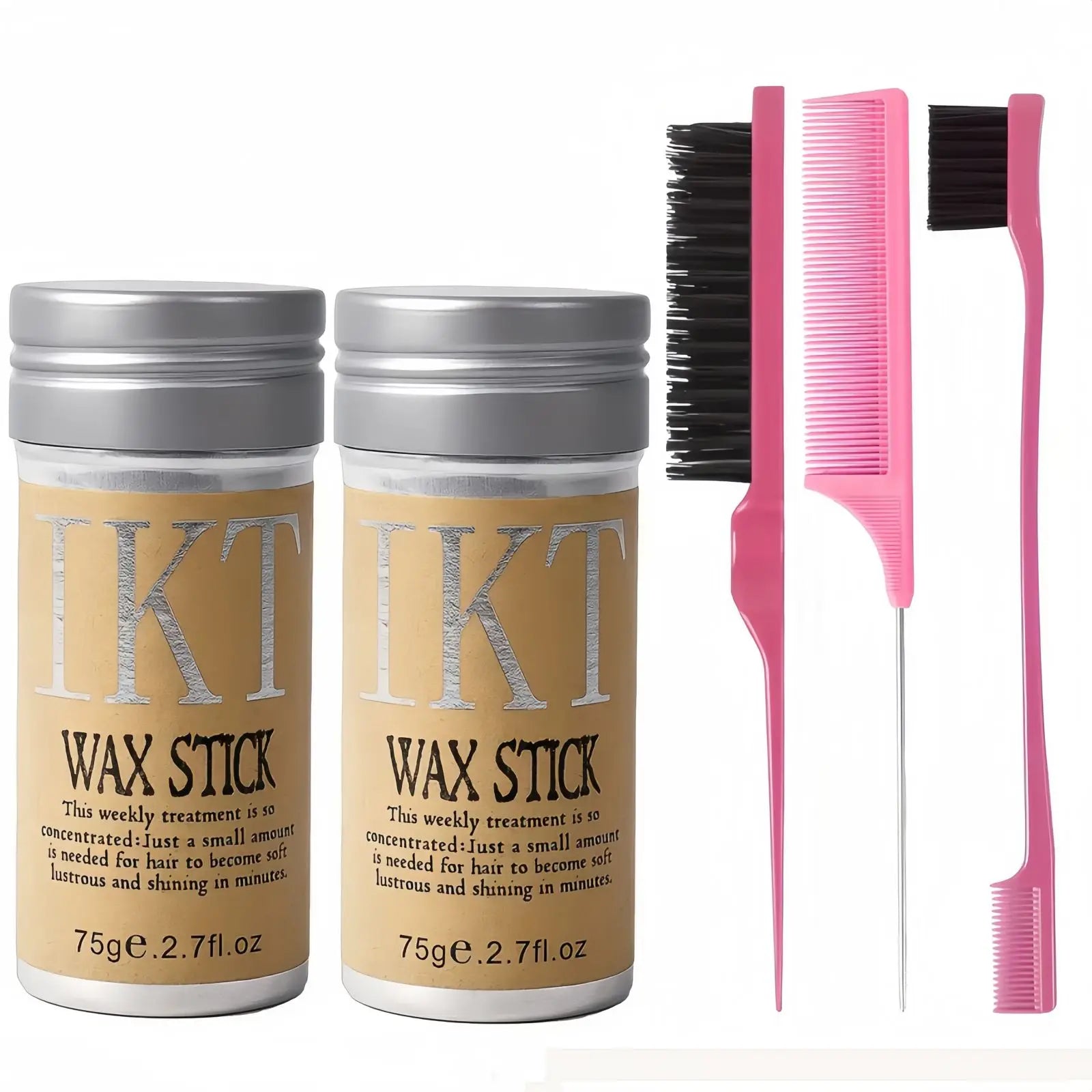 2/5pcs Hair Wax Stick Set – Kids & Women Flyaway Hair Styling Pomade
