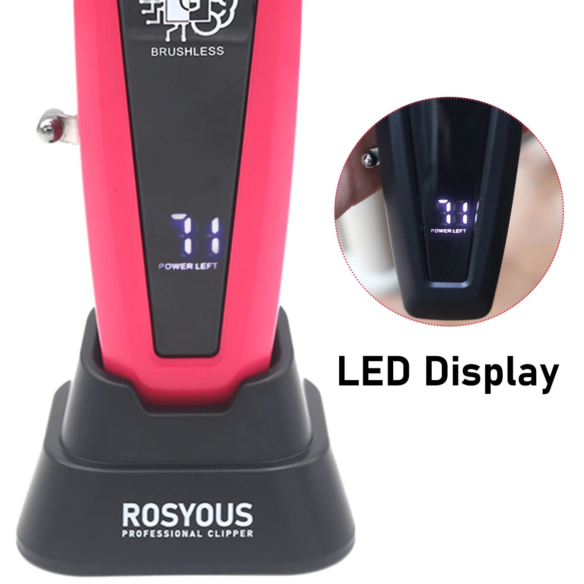 Professional Hair Clipper with Brushless Motor & DLC Blade