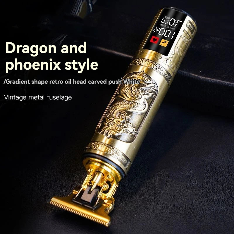 Professional 3-Speed Beard Trimmer with LED Display