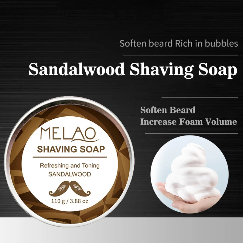 Men’s Sandalwood Shaving Soap 110g with Aluminum Box