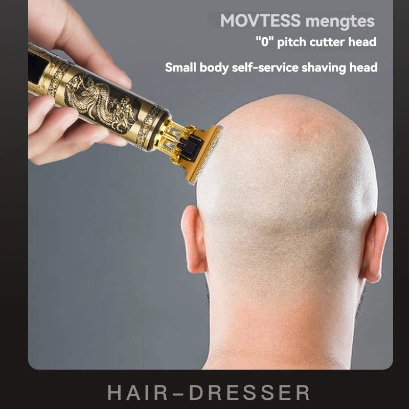 Professional 3-Speed Beard Trimmer with LED Display