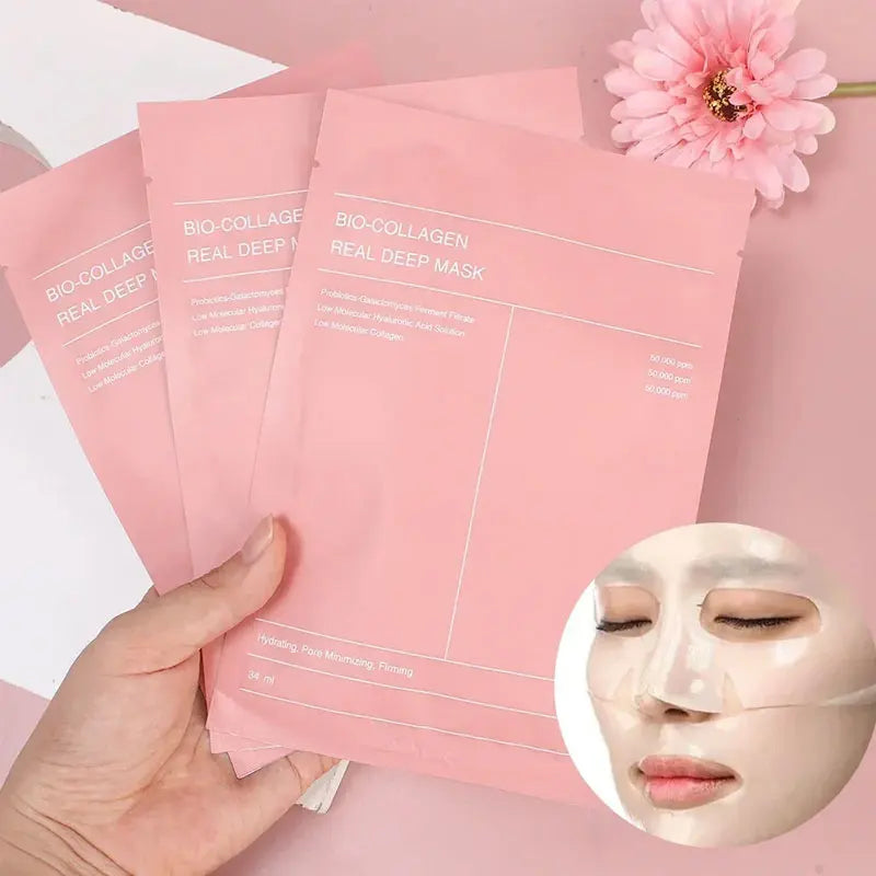 Bio Collagen Facial Mask – Deep Hydrating & Pore Shrinking Overnight Korean Skin Care