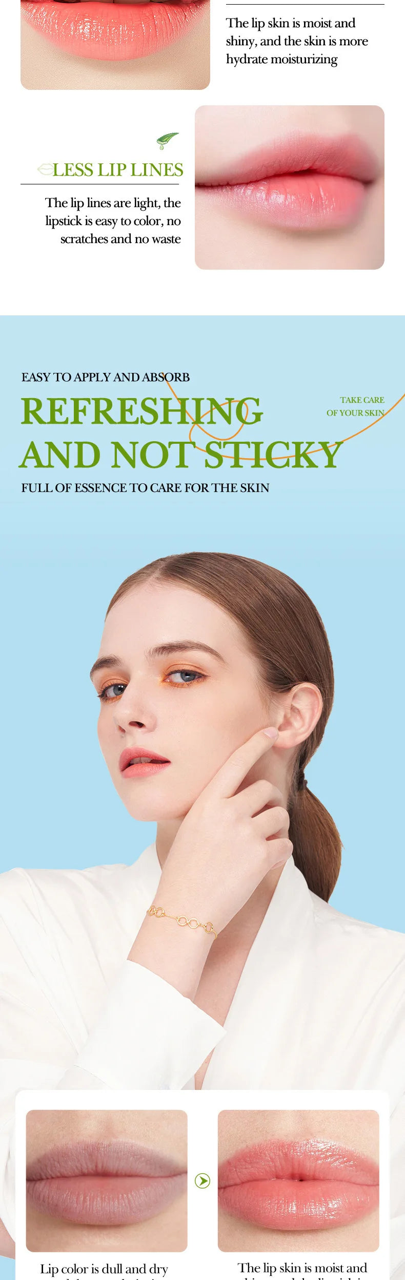 SADOER Aloe Lip Balm – Hydrating and Repairing Lip Care