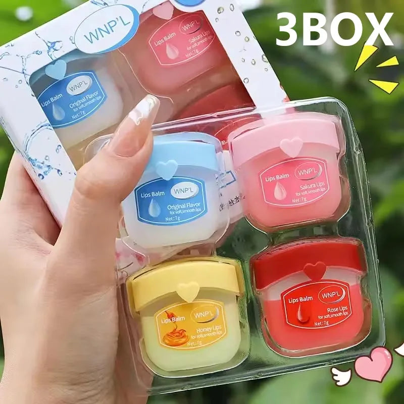 Fruit Series Lip Balm Set – 4/6/8pcs Moisturizing and Refreshing Lip Care