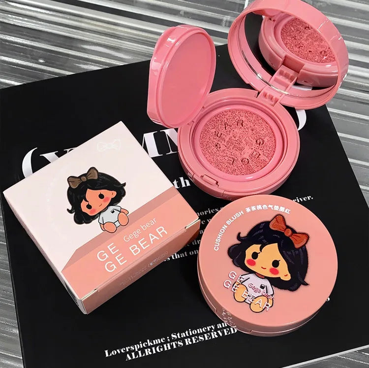 Gege Bear Cushion Blush – Blendable, Whitening & Long-Lasting