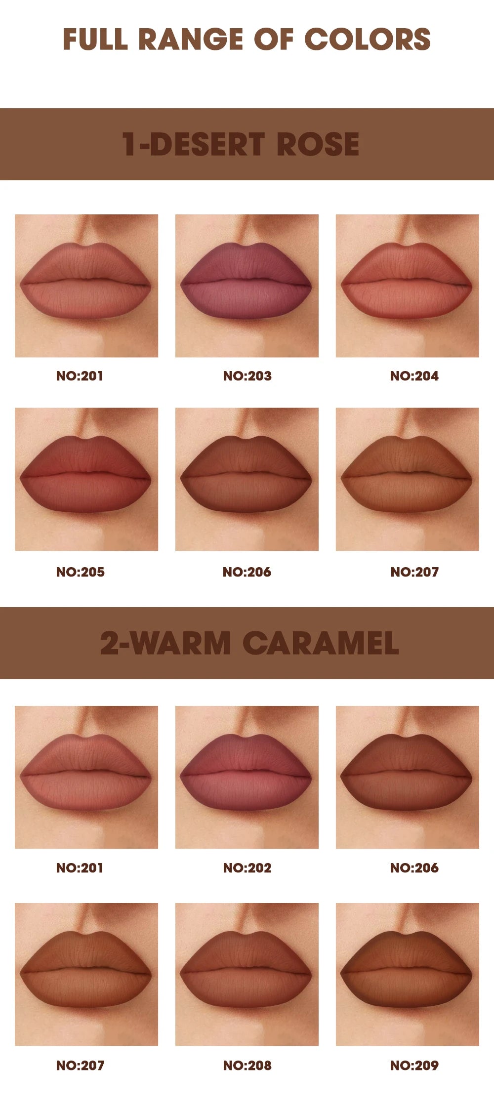 Rozza Waterproof Lip Liner Pencil Set – Matte, Soft & Blendable Precision Lip Liners