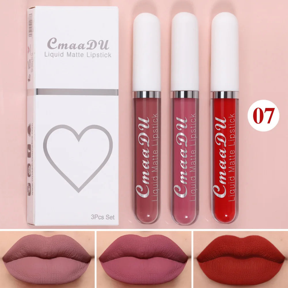 Velvet Matte Lip Gloss – Long-Lasting Waterproof Liquid Lipstick