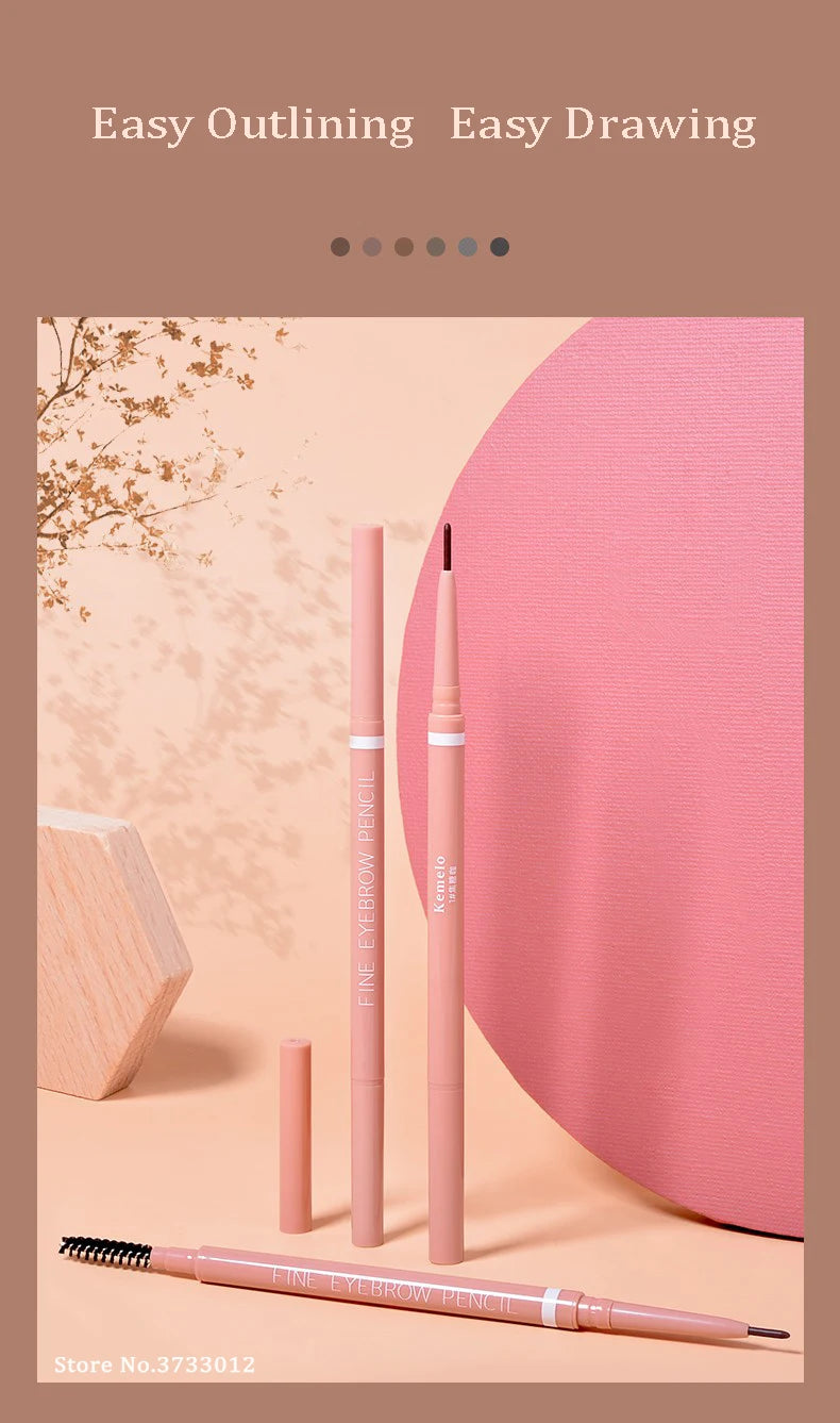 1.5mm Ultra-Fine Eyebrow Pencil – Double-Ended Waterproof & Long-Lasting Brow Pen