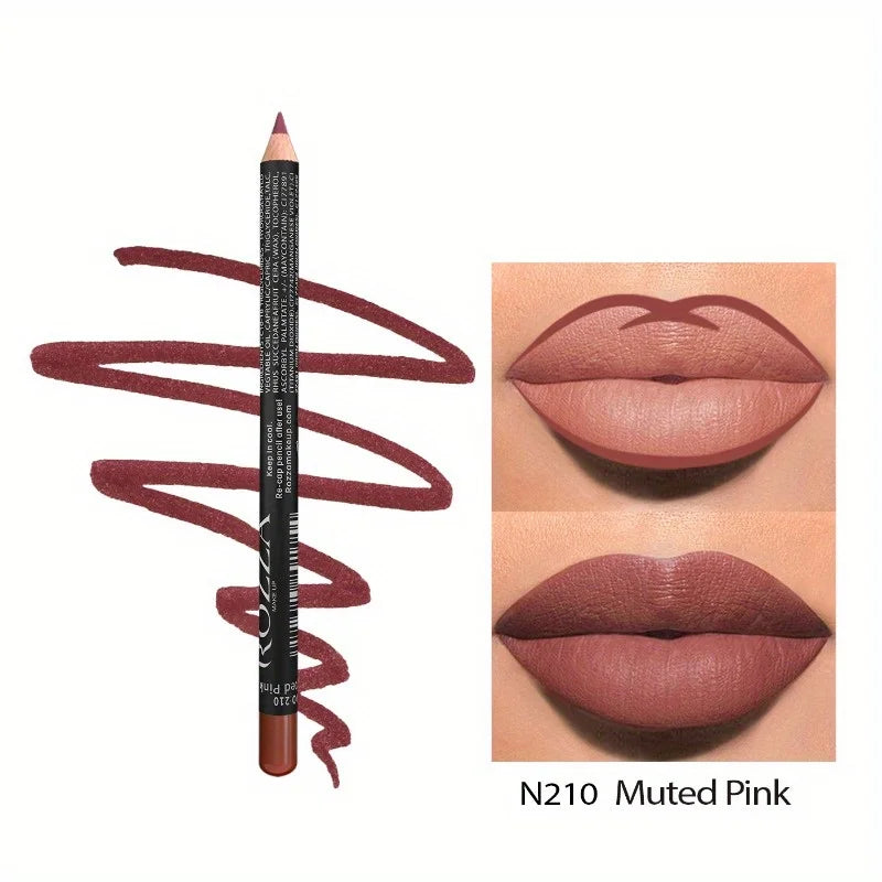 14-Color Nude Matte Lip Pencil