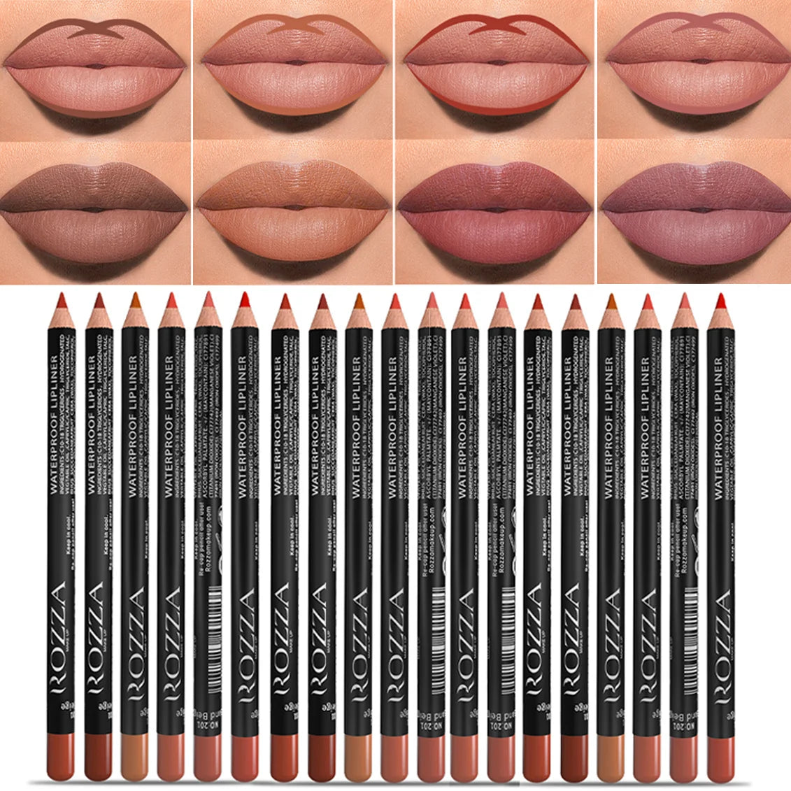 14-Color Nude Matte Lip Pencil