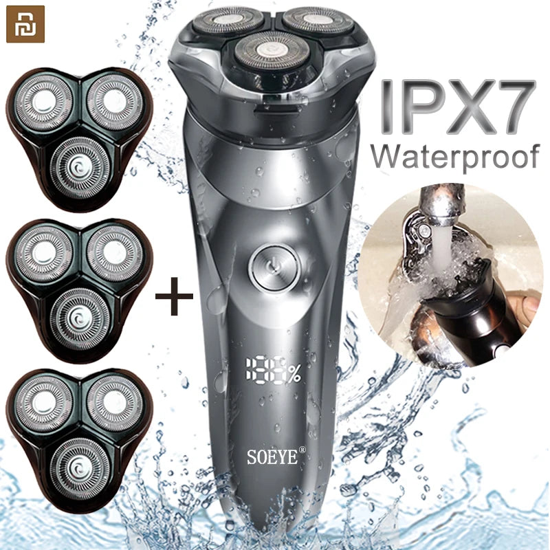 Electric Waterproof Men's Shaver