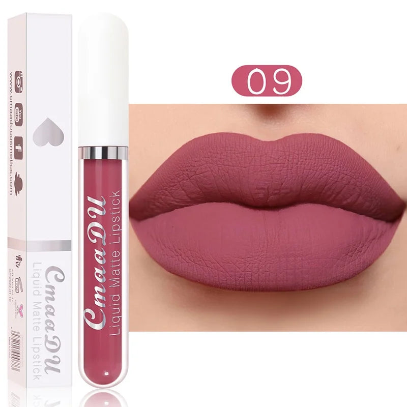 Velvet Matte Lip Gloss – Long-Lasting Waterproof Liquid Lipstick