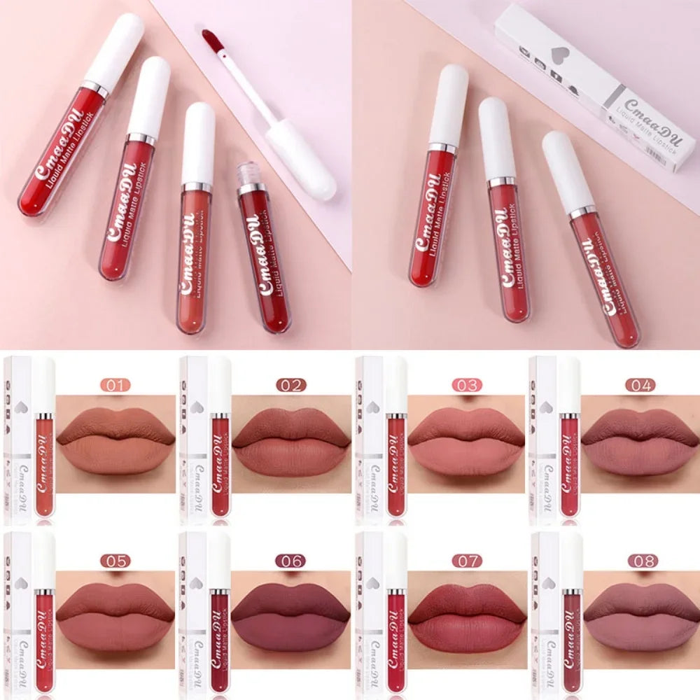 Velvet Matte Lip Gloss – Long-Lasting Waterproof Liquid Lipstick