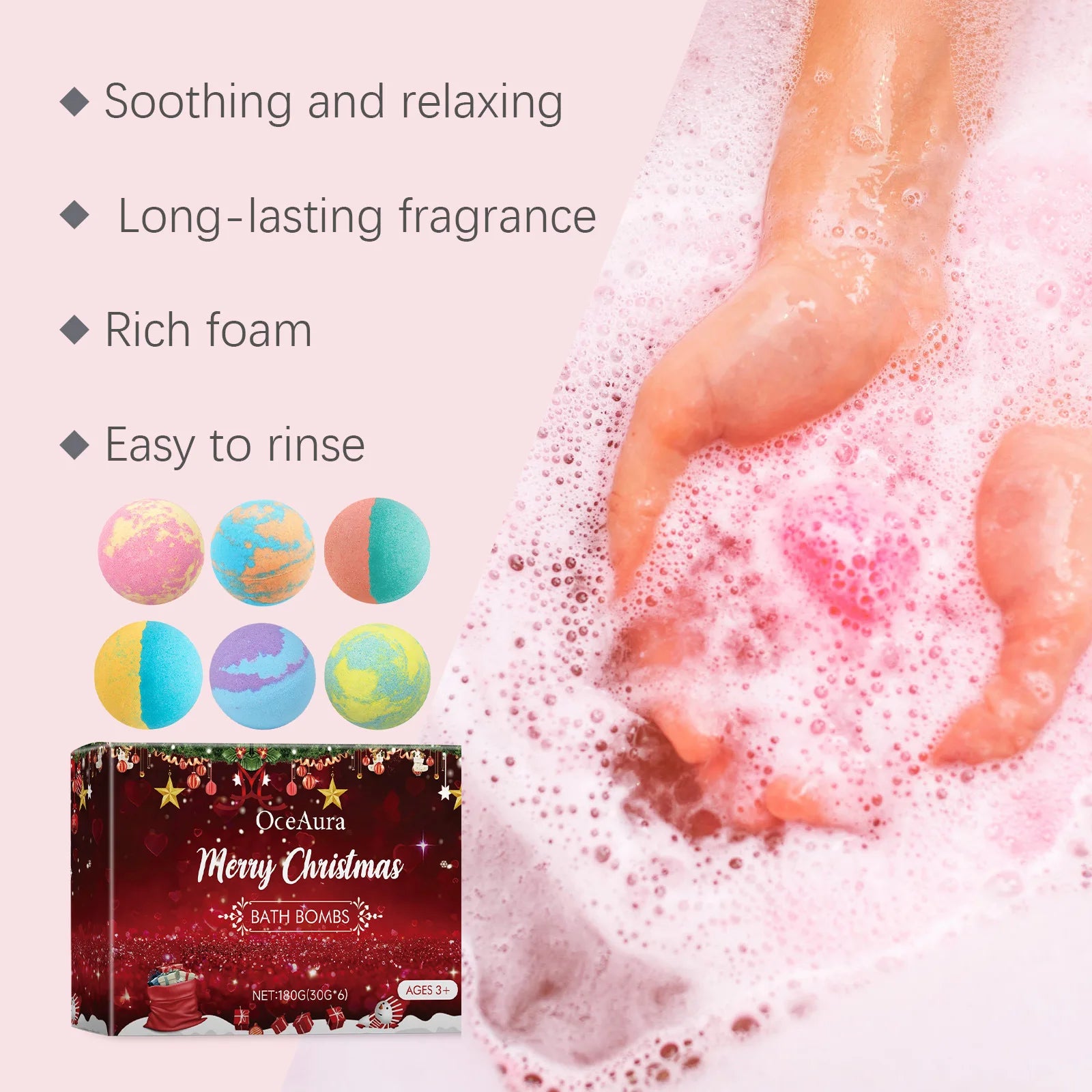 Christmas Bath Salt Balls