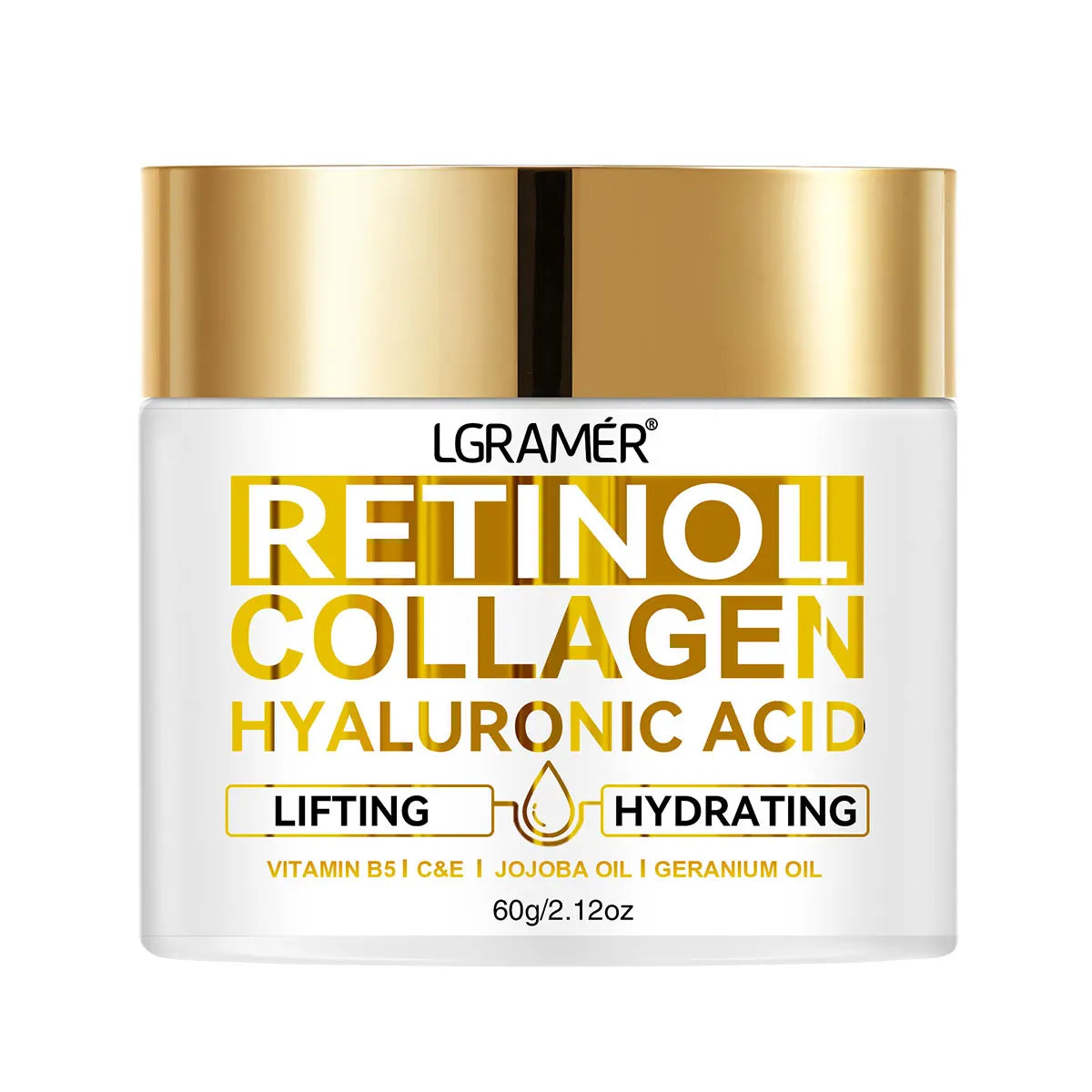 Retinol Face Cream – Anti-Wrinkle Moisturizer with Collagen and Hyaluronic Acid for Women & Men