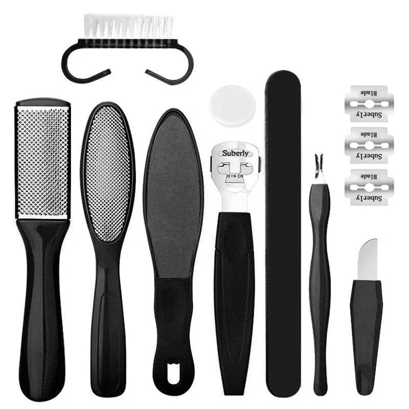 27PCS Pedicure and Manicure Kit – Stainless Steel Foot Care Tools for Callus & Dead Skin Remov