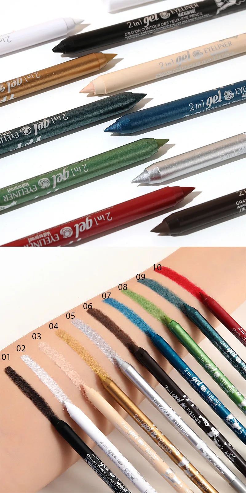 Waterproof Long-Lasting Eyeliner Pencil