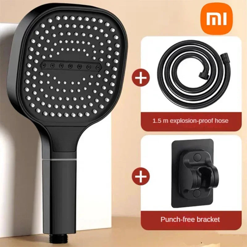 Xiaomi 13cm Large Panel Shower Head – 3 Modes Adjustable High Pressure with Filter