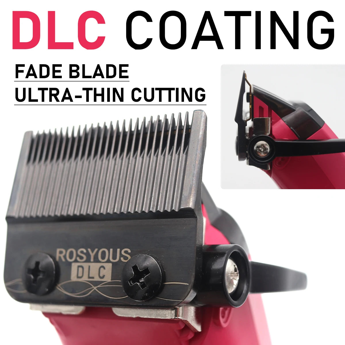 Professional Hair Clipper with Brushless Motor & DLC Blade