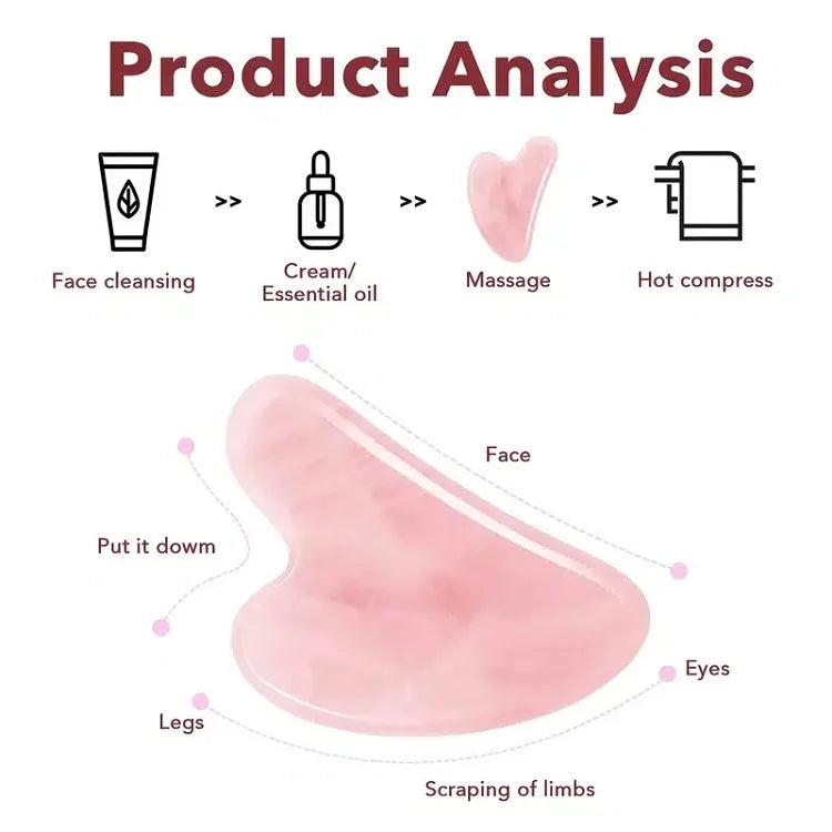 Resin Gua Sha Stone – Facial Roller and Scraper Massage Tool for Skin Care