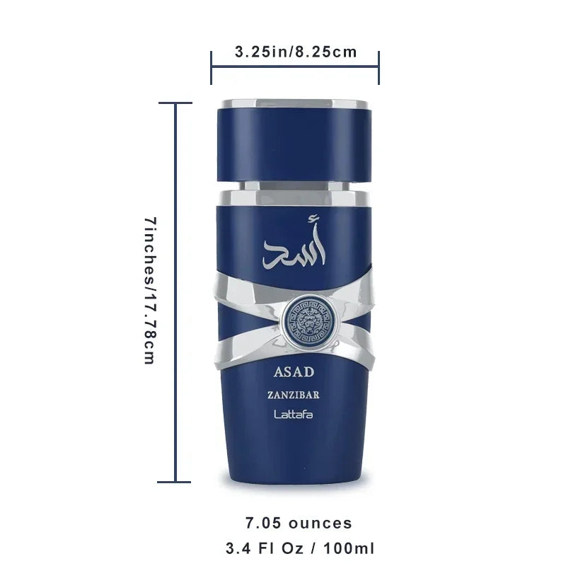 100ml Asad Eau De Toilette Spray – Long-Lasting Arabic Fragrance for Men & Unisex Use