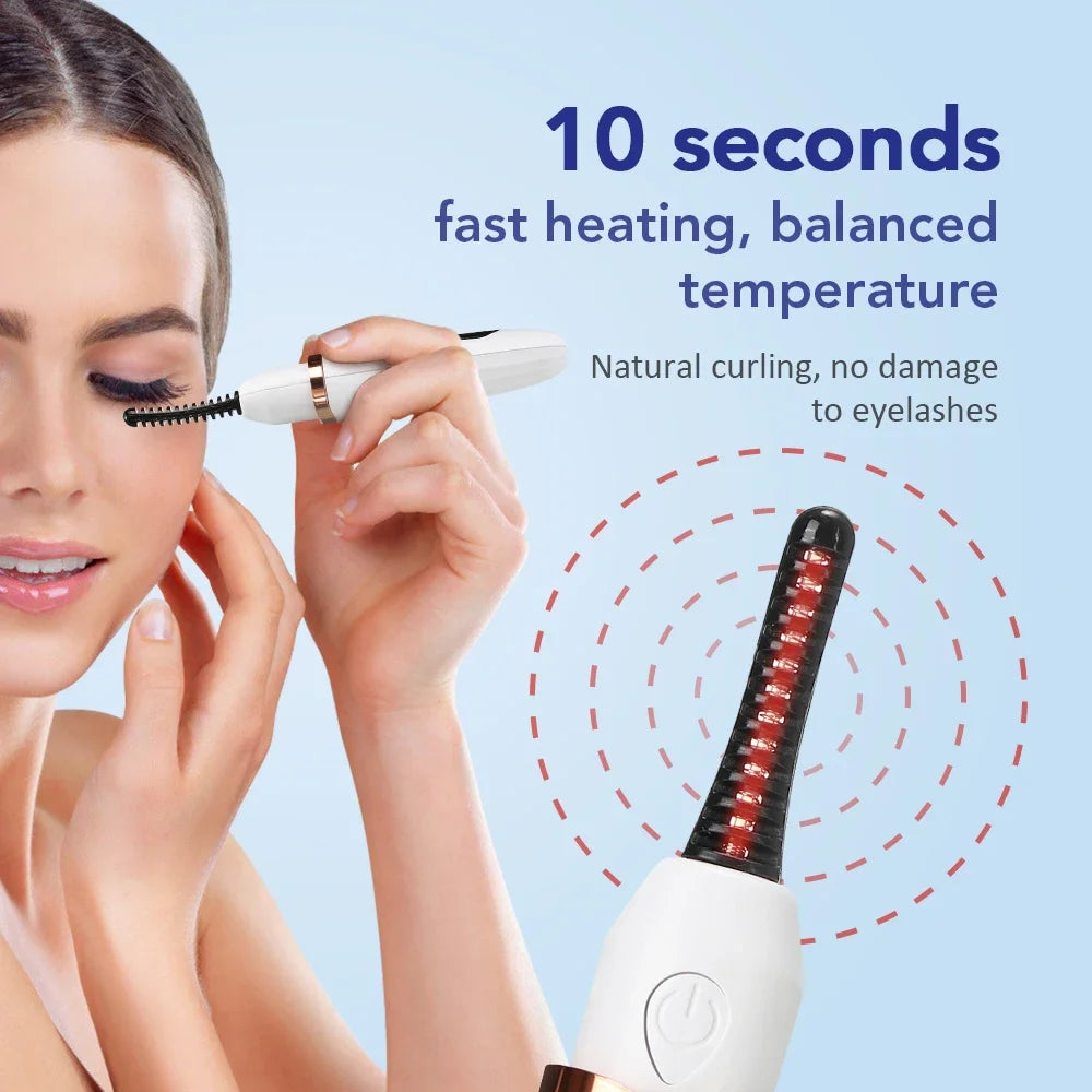 Electric Eyelash Curler – Portable Curling Device for Quick, Natural, Long-Lasting Lashes