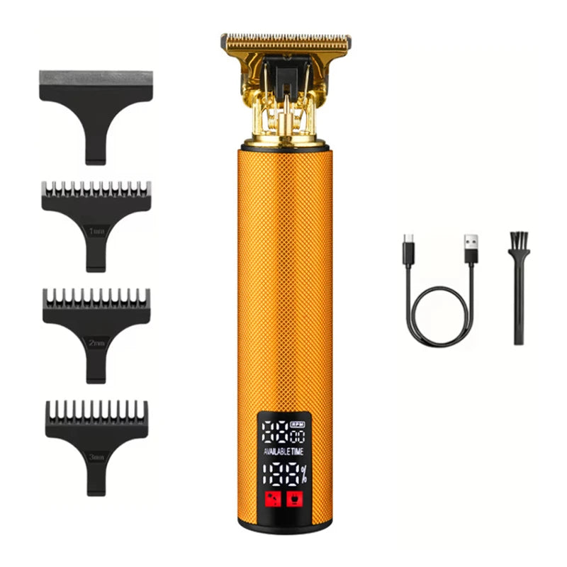 Professional 3-Speed Beard Trimmer with LED Display