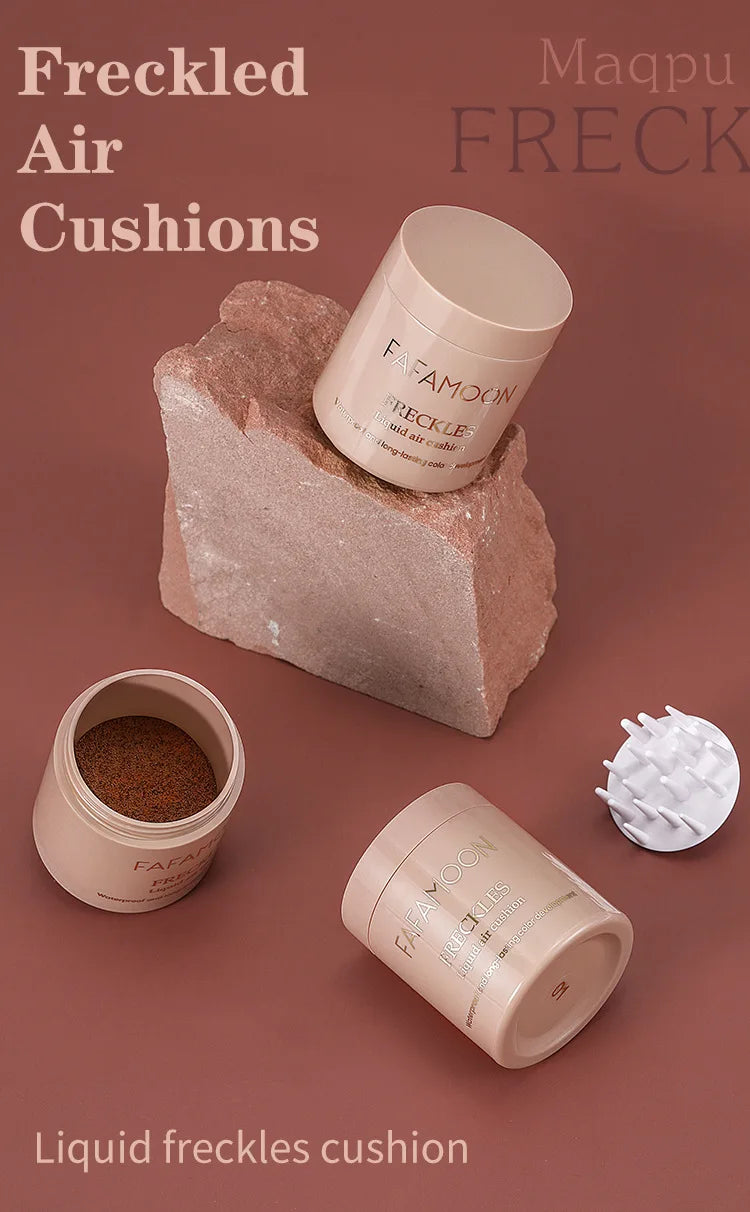 Air Cushion Freckle Stamp Kit – Natural Waterproof Face & Body Freckle Makeup
