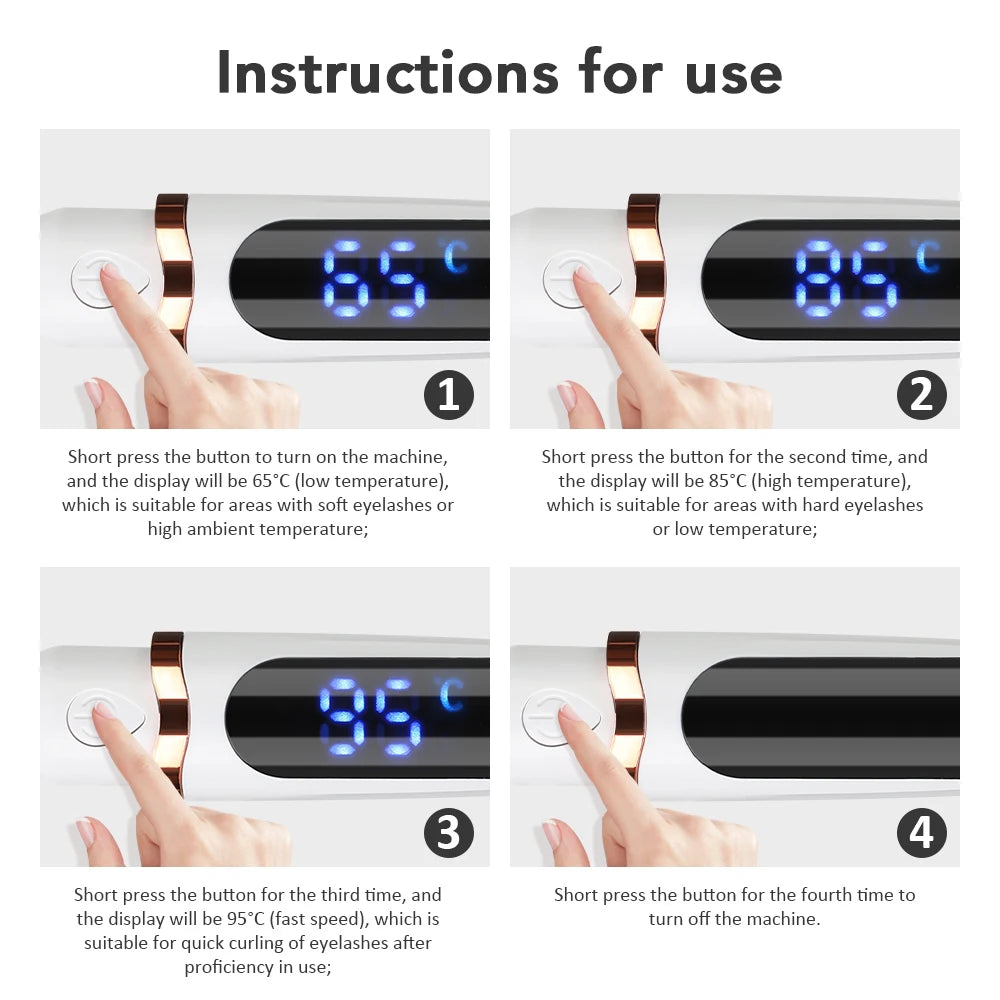 Electric Eyelash Curler – Portable Curling Device for Quick, Natural, Long-Lasting Lashes