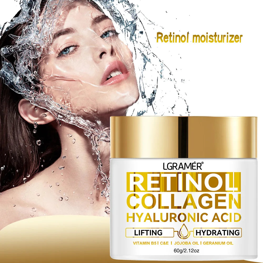 Retinol Face Cream – Anti-Wrinkle Moisturizer with Collagen and Hyaluronic Acid for Women & Men