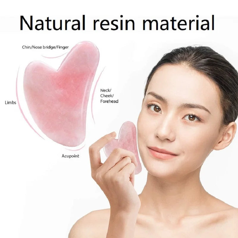 Resin Gua Sha Stone – Facial Roller and Scraper Massage Tool for Skin Care