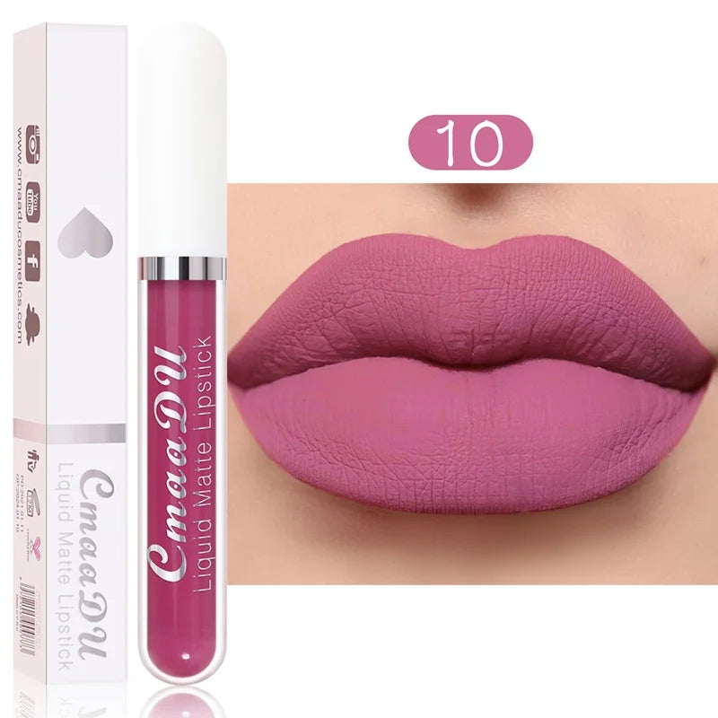 Velvet Matte Lip Gloss – Long-Lasting Waterproof Liquid Lipstick